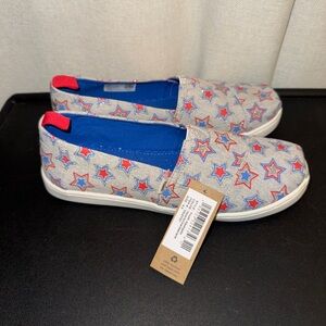 Toms Stars Slip ons Sz 4.5 youth